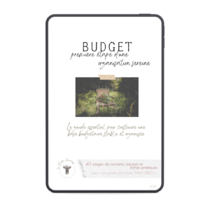 Couverture du guide numérique “Budget mariage” avec conseils et fiches pratiques pour planifier les dépenses et organiser son mariage sereinement